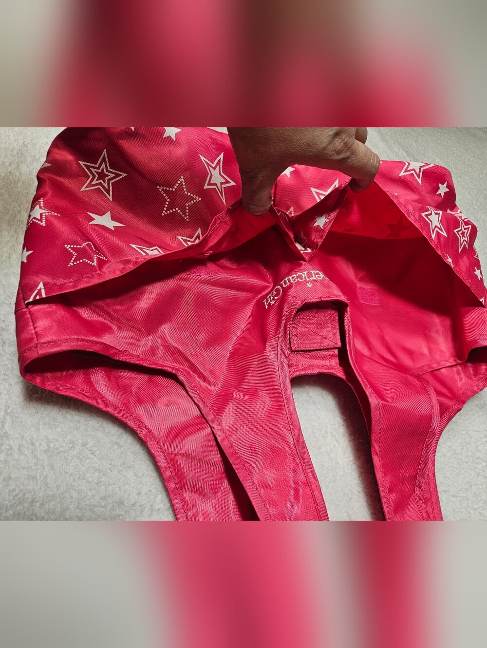 American Girl Hot Pink Starry Two-Doll Tote — image 5 of 8